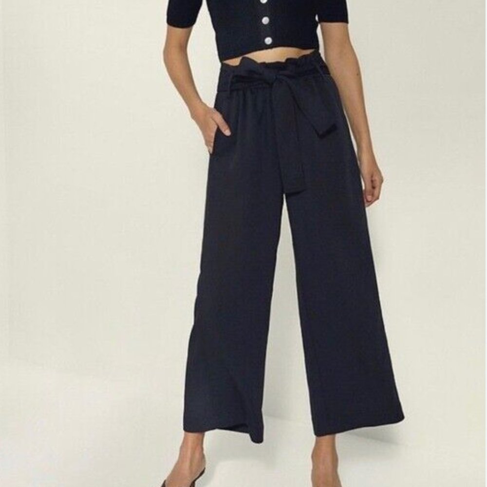 Aritzia Black Wide Leg Pants